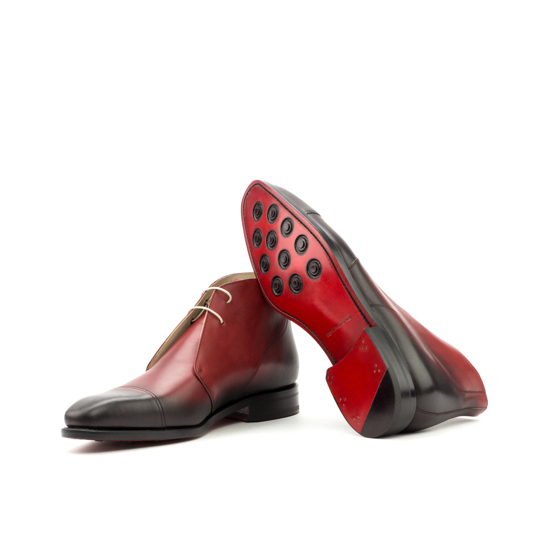 Chukka Burnished Leather Cap Toe Boot – mmshoesource.com display picture 1